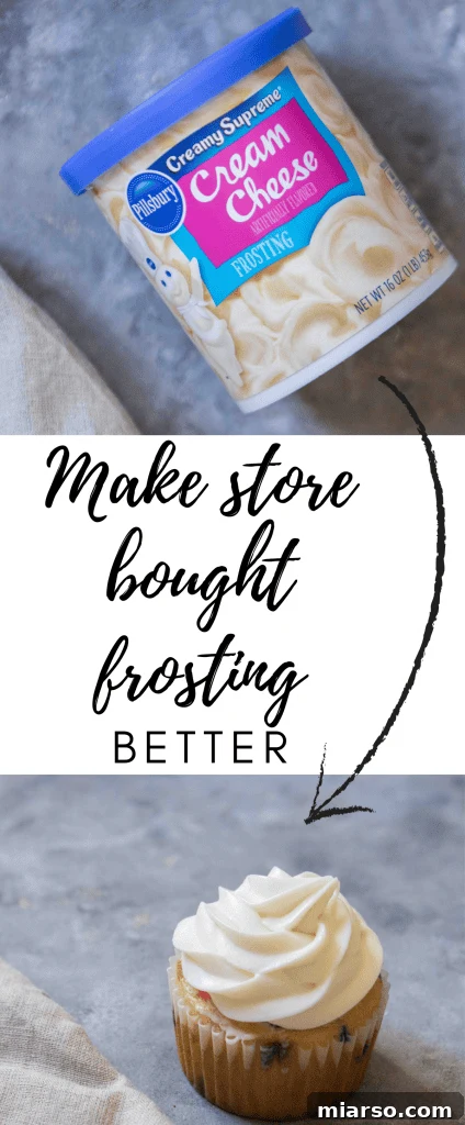 How to make store bought frosting better