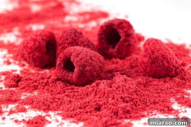 Raspberries and powdered sugar