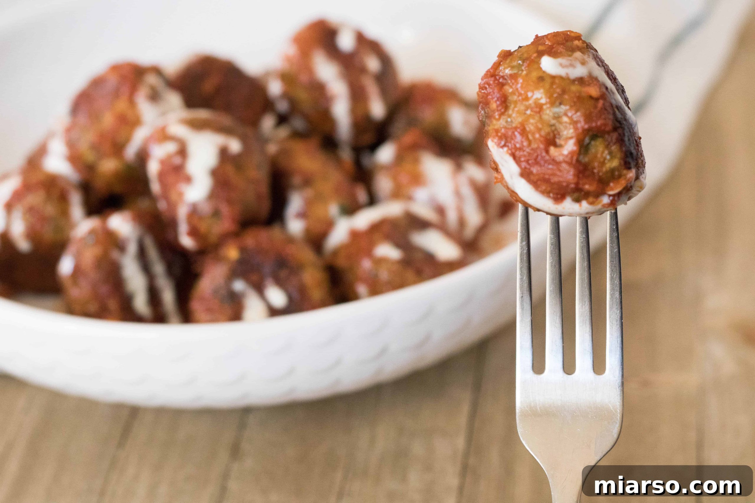 Flavorful Baked Indian Chicken Meatballs on a serving platter