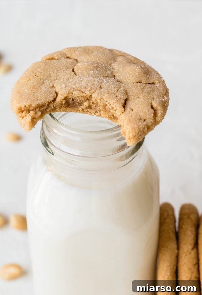 The best peanut butter cookie recipe, a perfect companion to healthy PB&J cups