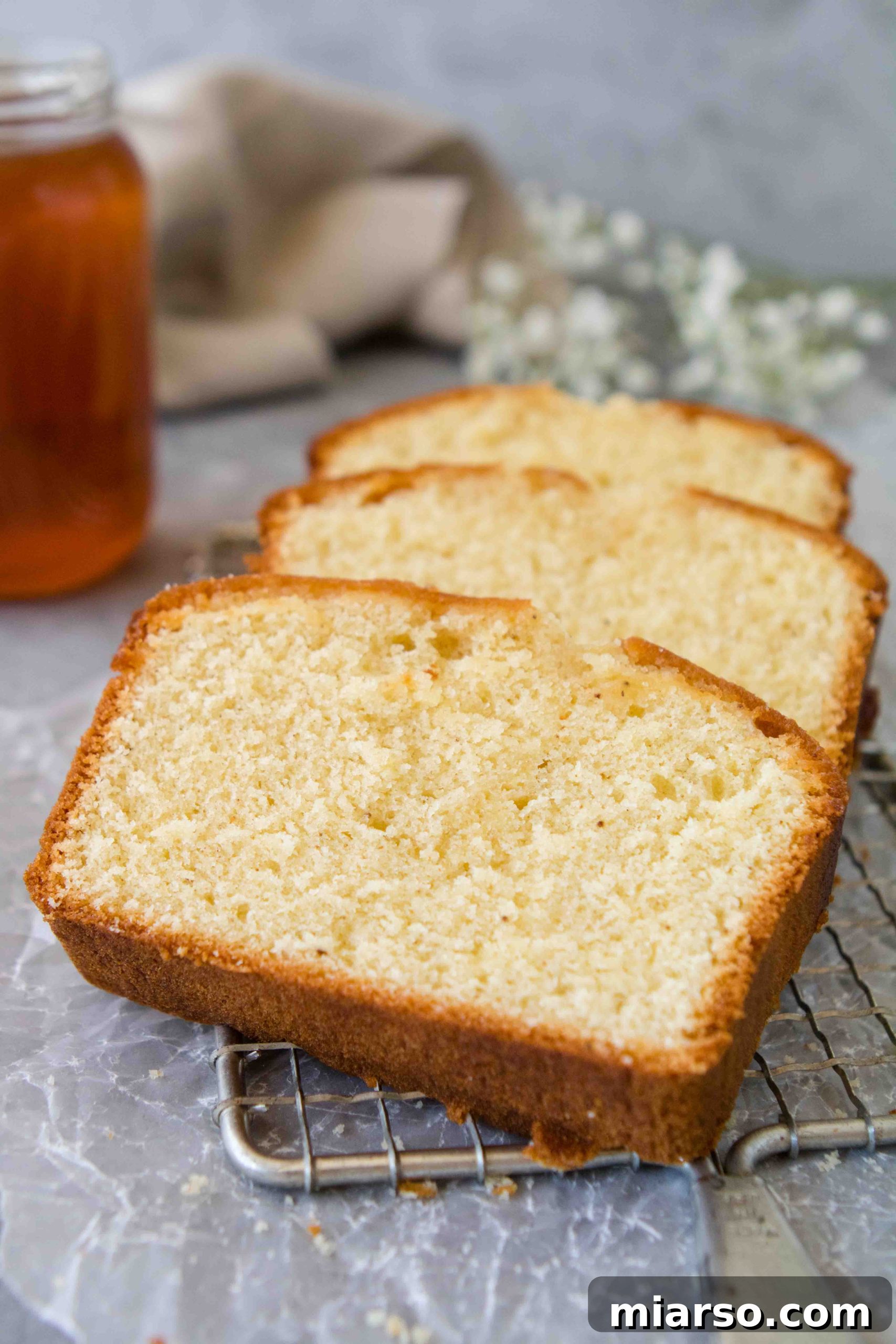 Grandma Inspired Moist Honey Tea Cake Loaf 5 Honey Cake Recipe with Honey Syrup Glaze