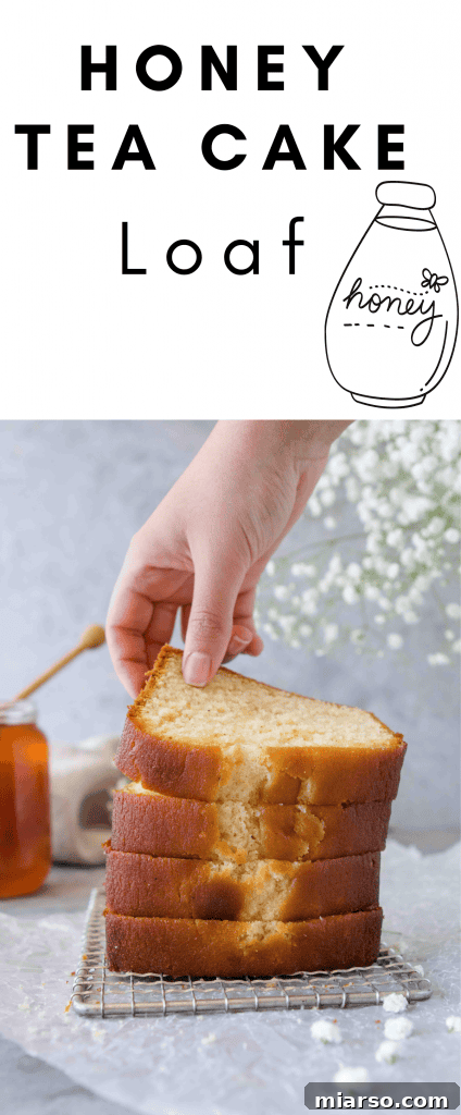 Grandma Inspired Moist Honey Tea Cake Loaf 9 Easy Honey Tea Cake recipe for Pinterest