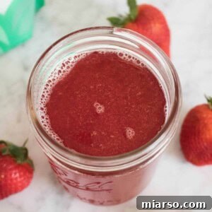 Xylitol strawberry simple syrup
