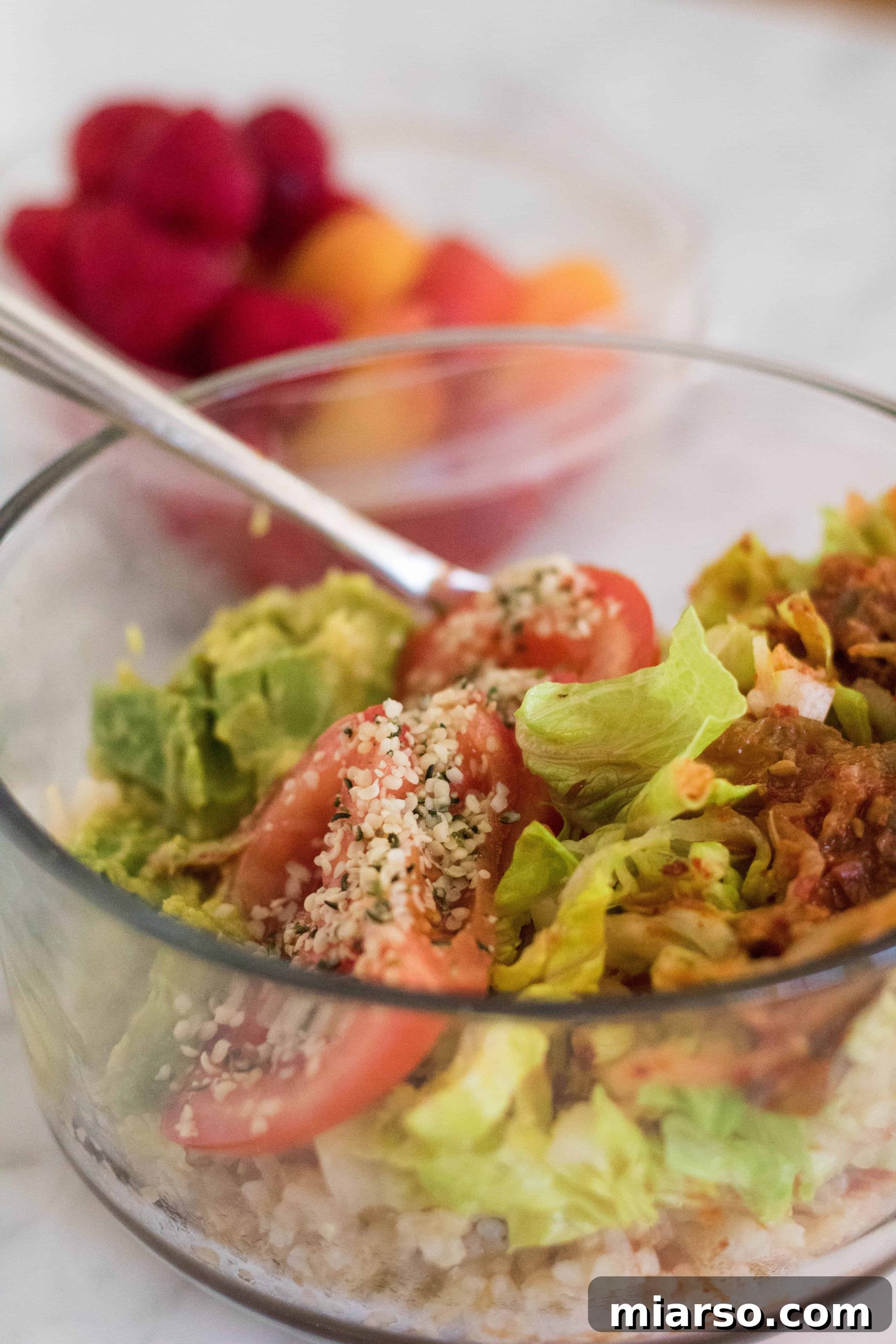 Quick lunch; vegan gut healing buddha bowl with kimchi