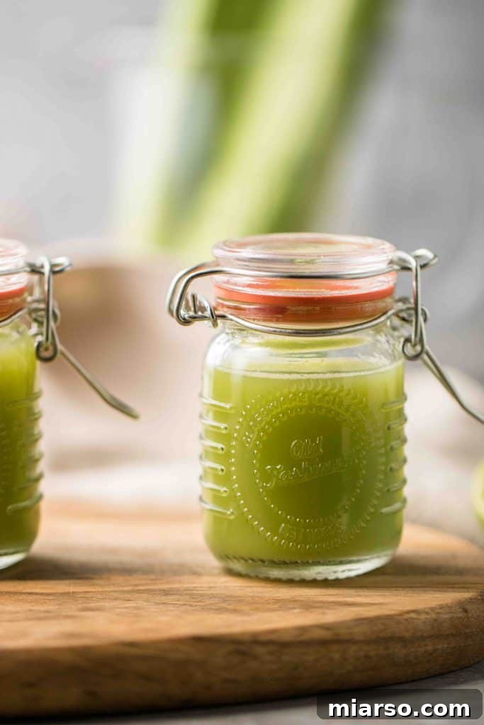 Homemade green wellness shots for a healthy morning