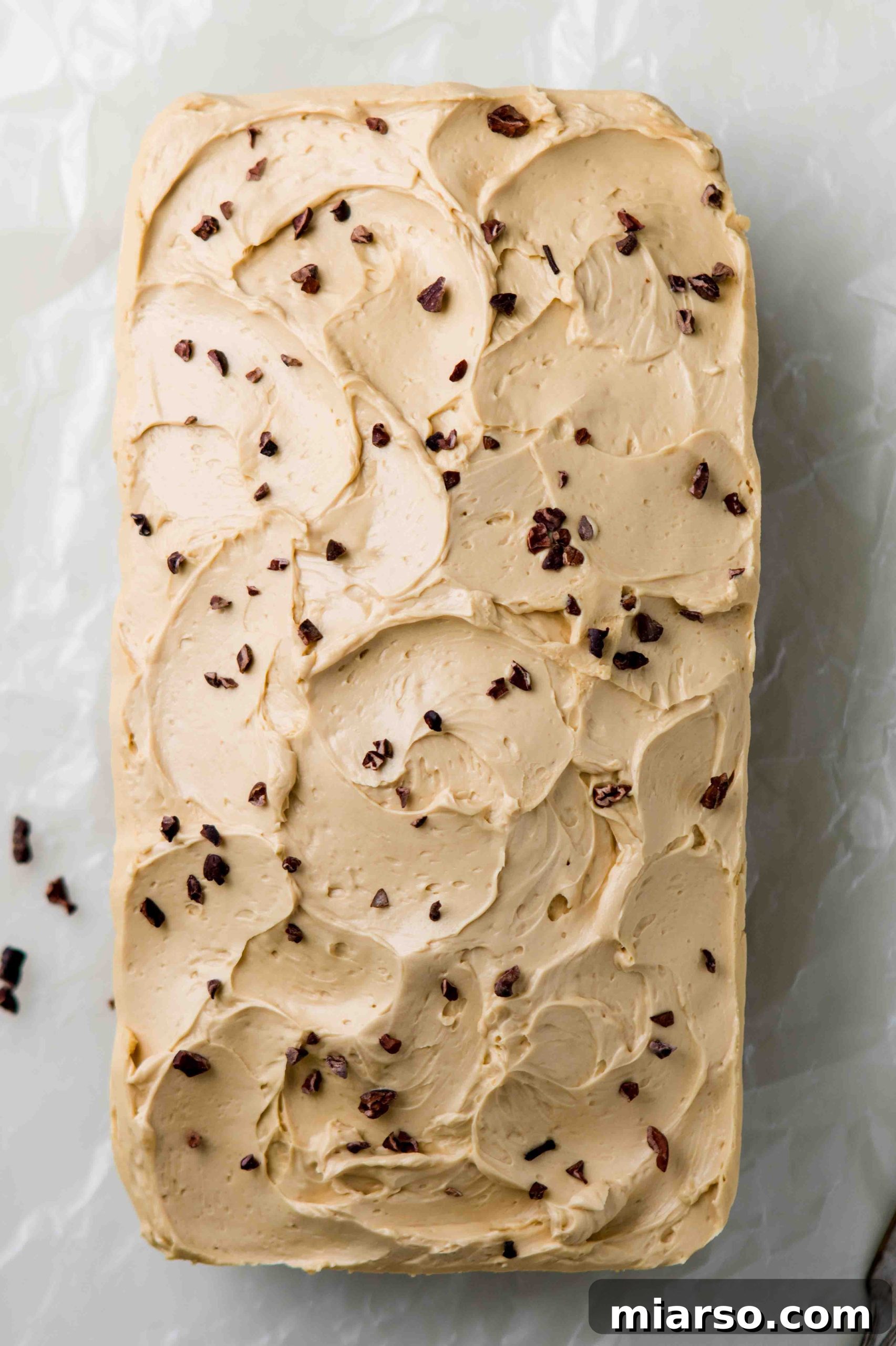 No powdered sugar coffee frosting recipe on chocolate cake