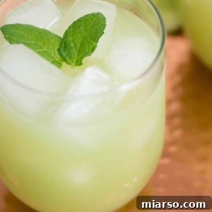 Refreshing Cucumber Grape Lemon Cooler