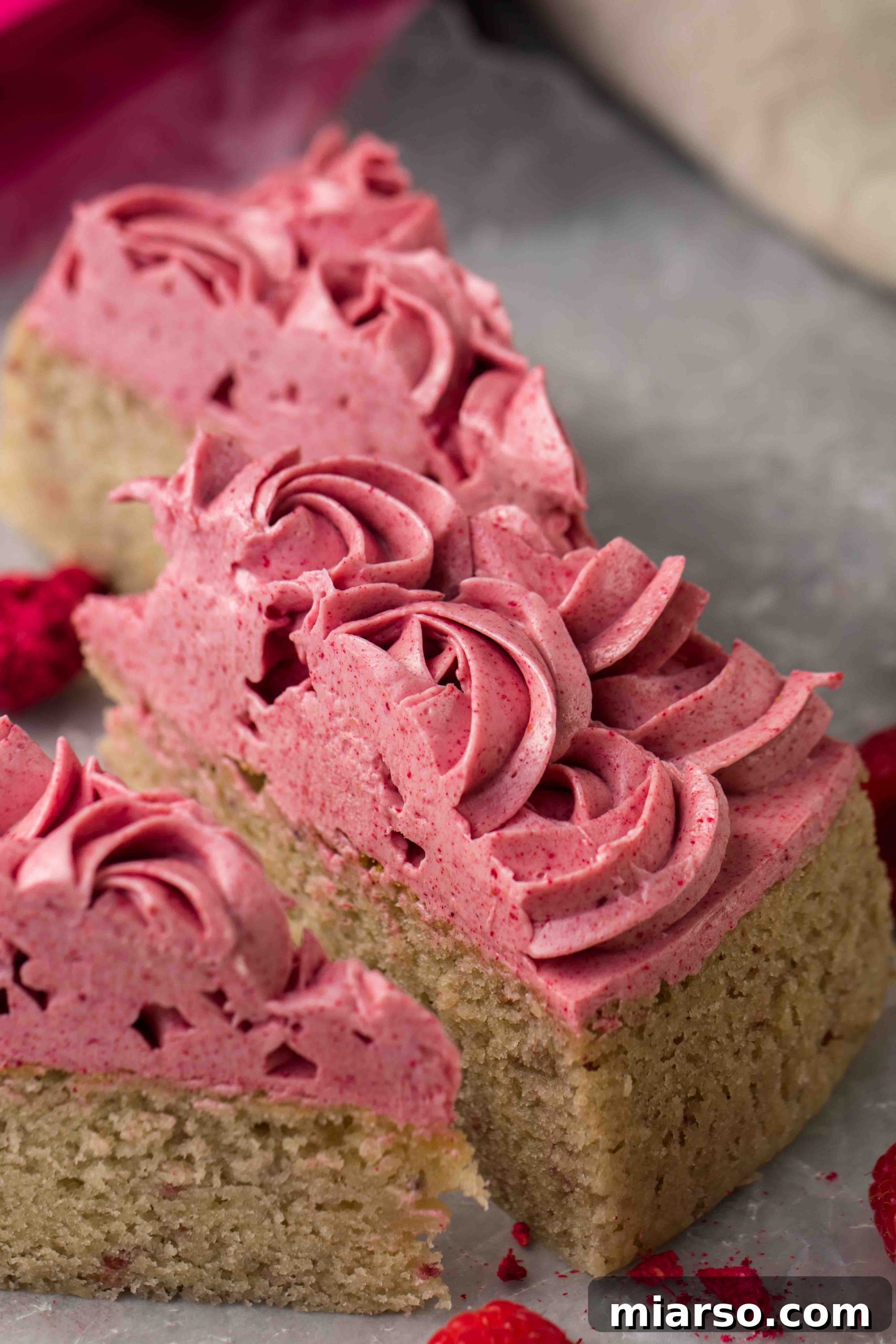 Raspberry Bliss Cake with Silky Buttercream 4 Delicious and easy cake with vibrant pink raspberry frosting