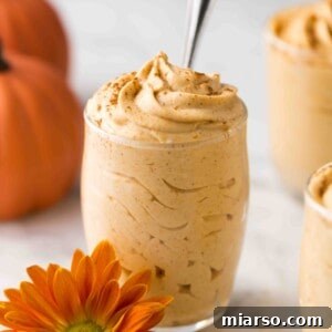 Keto pumpkin mousse