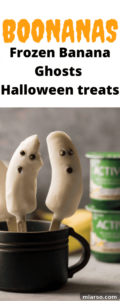 Boonanas - Frozen Banana Ghosts - Healthy Halloween Treat