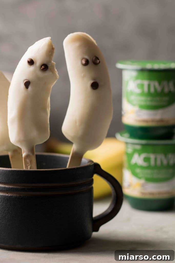 Delicious and Simple Boonanas: Frozen Banana Ghosts