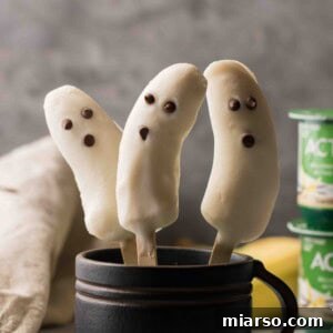 Boonanas - A Frozen Banana Ghost Halloween treat