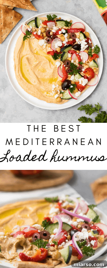 Effortless Mediterranean Hummus Platter 11 Pin-worthy image of the best Mediterranean Loaded Hummus appetizer