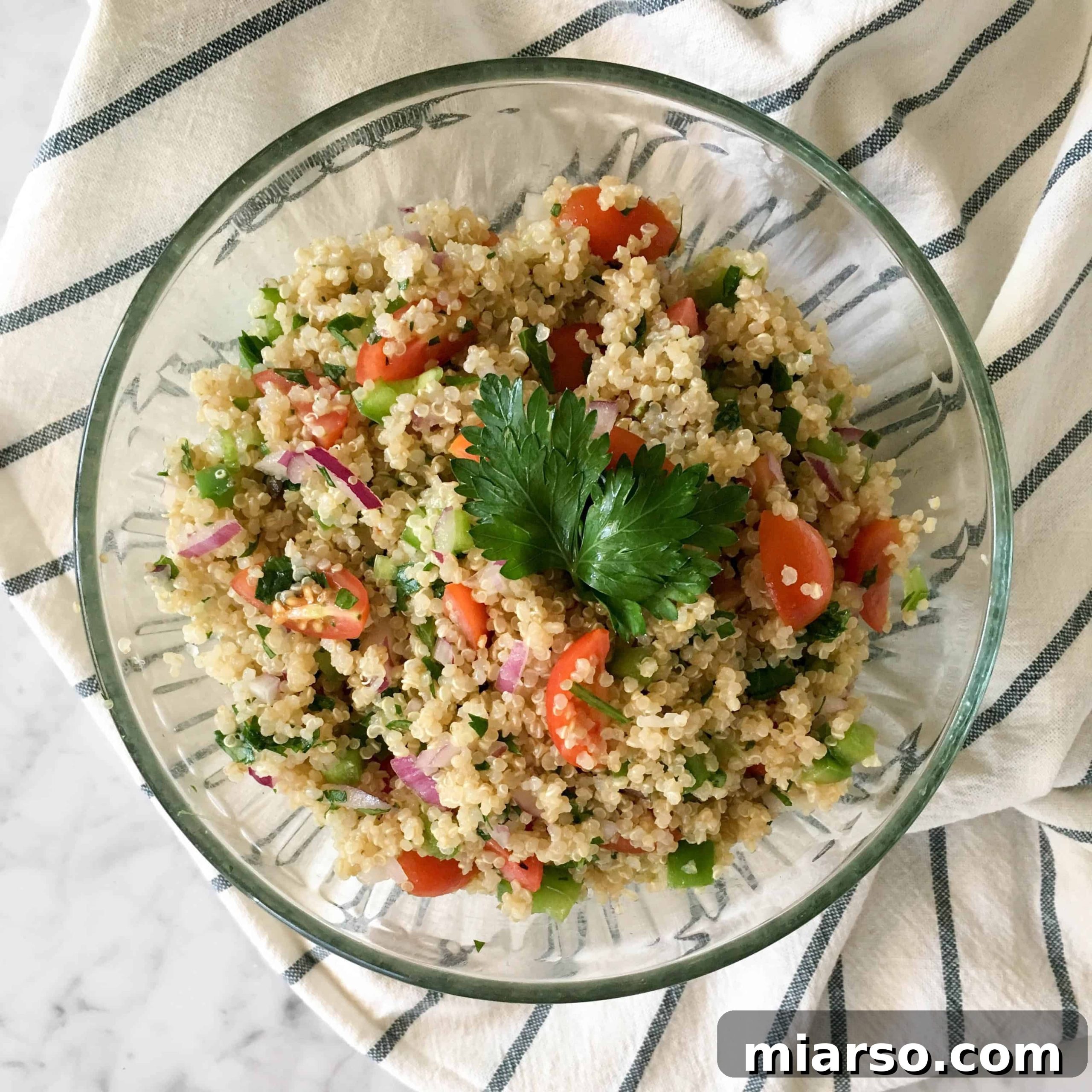 parsley mediterranean quinoa salad