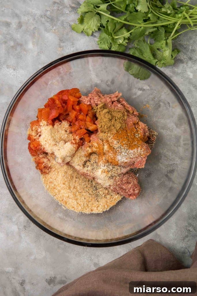 How to make Mediterranean meatballs (kefta) step 1: mixing ingredients