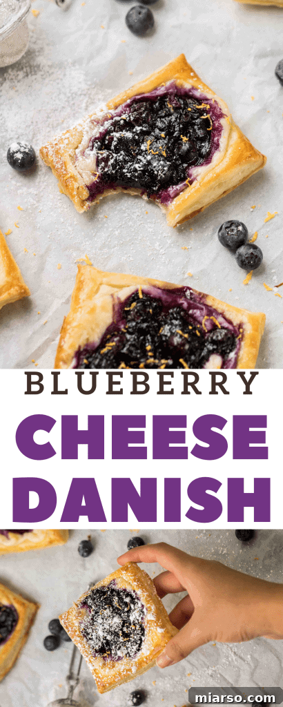 Flaky Blueberry Cheese Danish Made Easy 12 Pin this delicious blueberry cheese danish recipe with puff pastry to your Pinterest board.