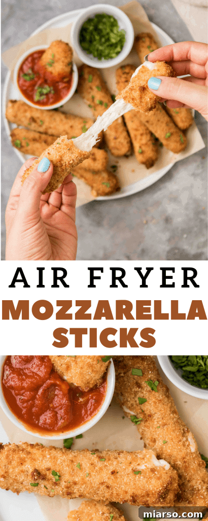 Airfryer'da Kusursuz Mozzarella Çubukları 13 Air fryer mozzarella sticks, perfect for pinning to your recipe board