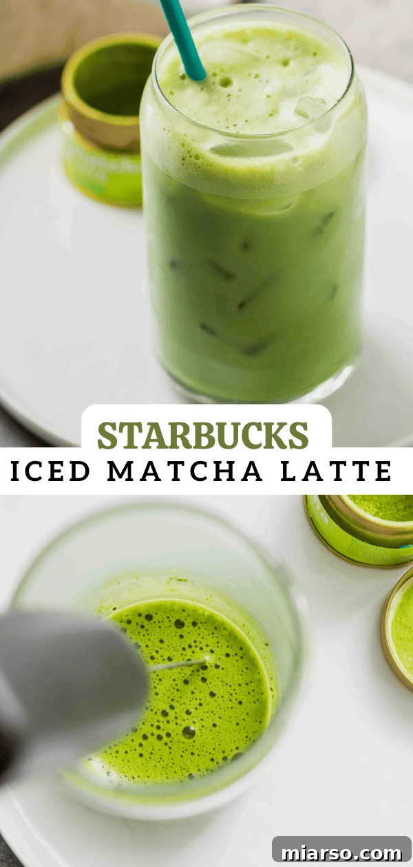 Simple DIY Starbucks Iced Matcha Latte 12 Iced matcha latte