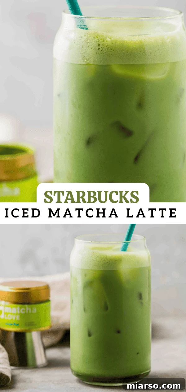 Simple DIY Starbucks Iced Matcha Latte 13 Iced matcha latte