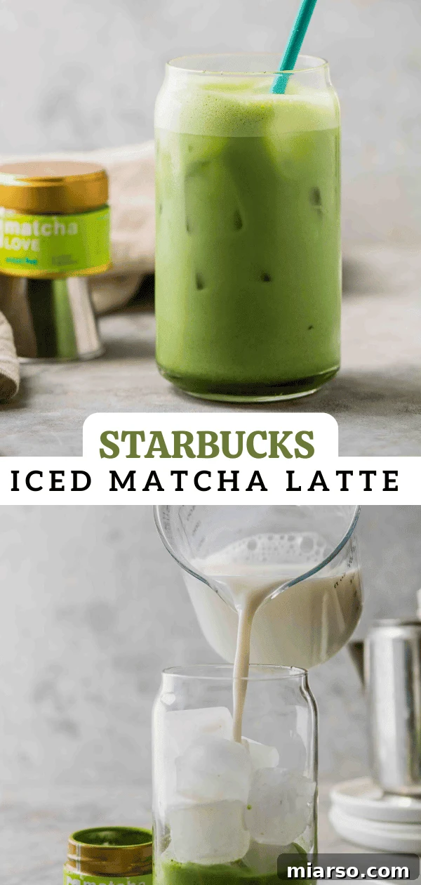 Simple DIY Starbucks Iced Matcha Latte 14 Iced matcha latte