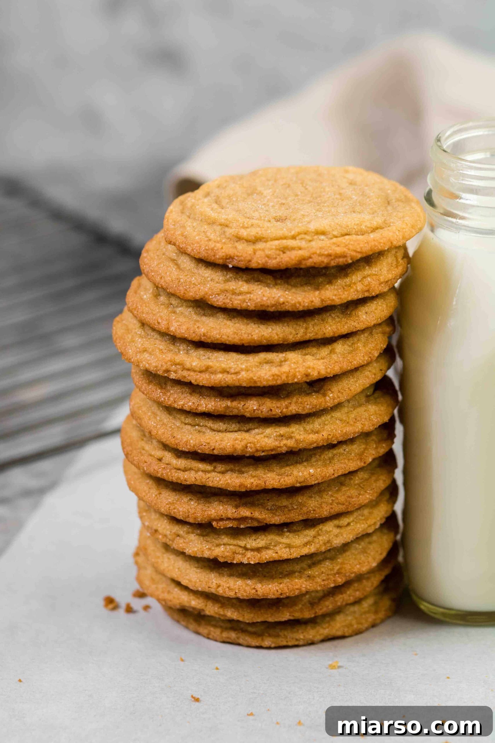 Very tall stack of Christmas cookies, beautifully arranged and ready for the holidays.