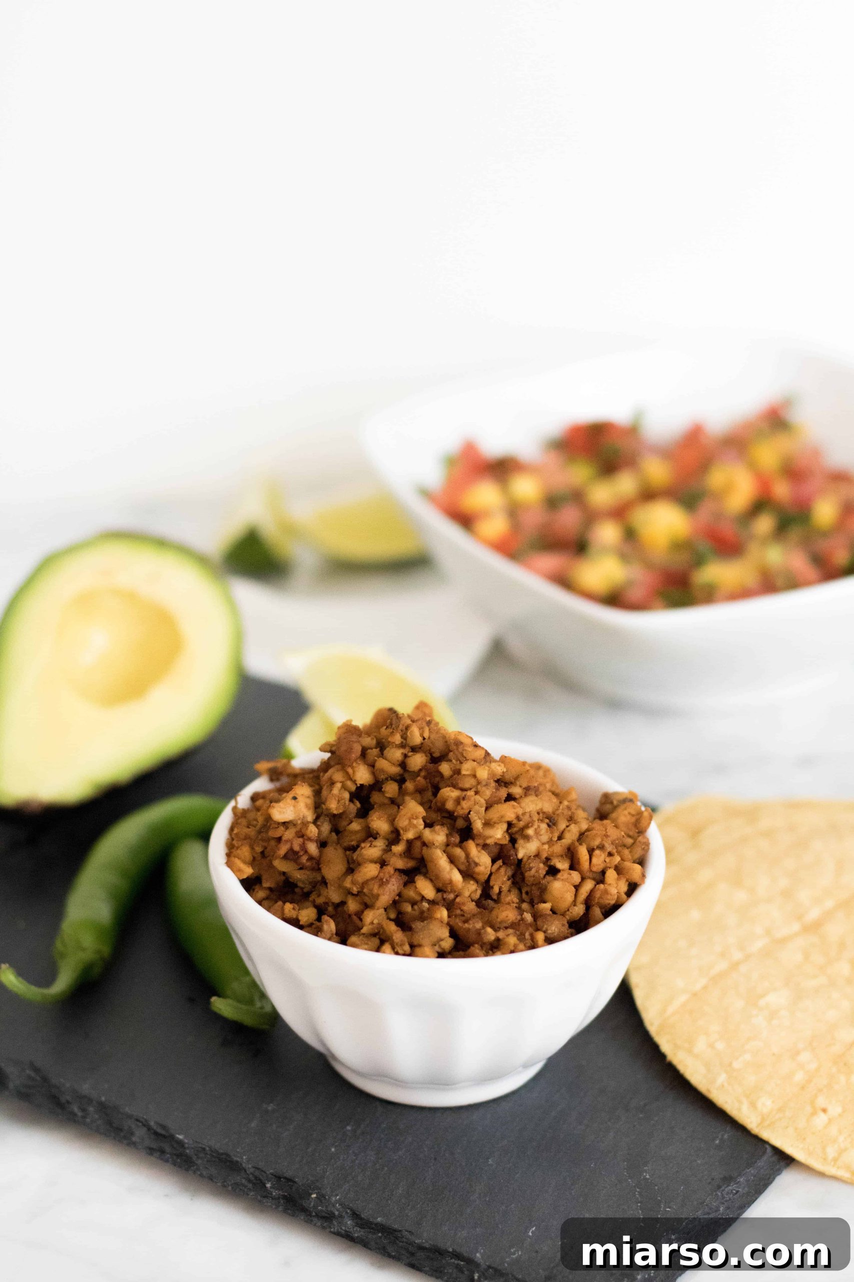 Vegan Tempeh Taco Meat