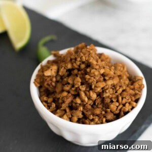 Vegan Tempeh Taco Meat