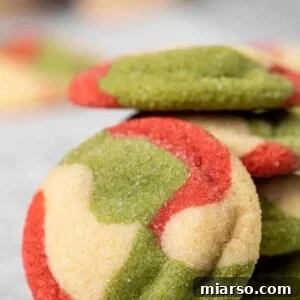 Marbled Christmas Sugar cookie recipe