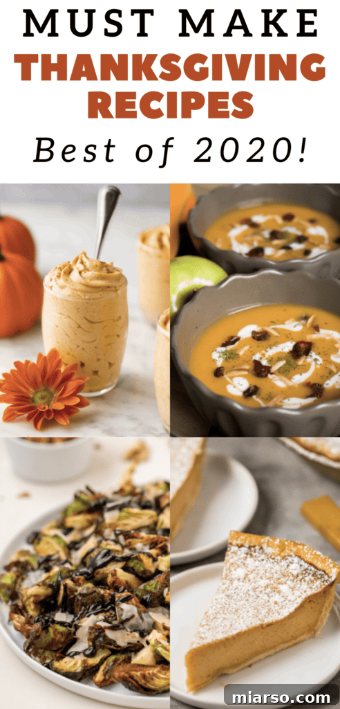 10 must make Thanksgiving recipes collage with various dishes