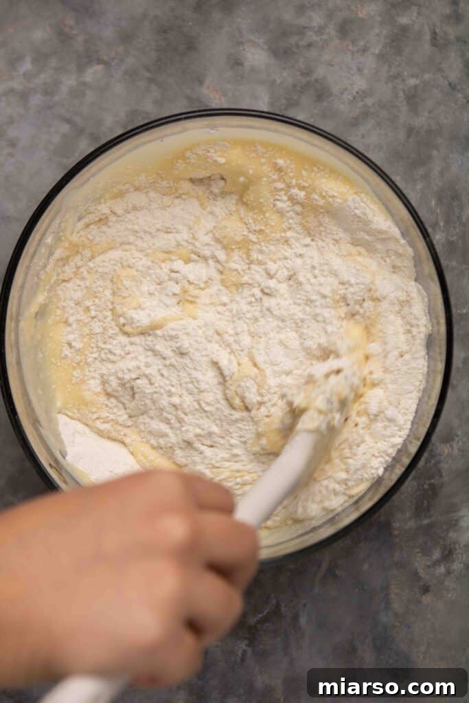 step by step to make cranberry muffins