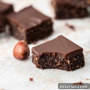 vegan chocolate hazelnut bite
