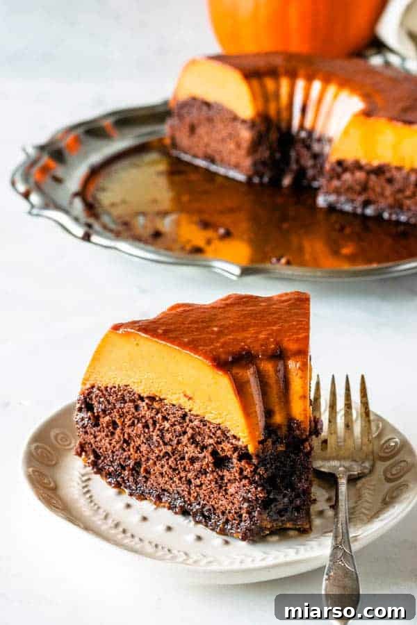 24 Days of Pumpkin Delights 12 Brazilian Pumpkin Chocolate Flan for the 24 days of pumpkin recipe collection