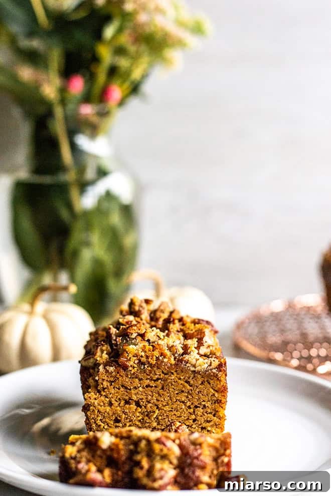 24 Days of Pumpkin Delights 18 Paleo pumpkin pecan crumb bread for the 24 days of pumpkin recipes collection