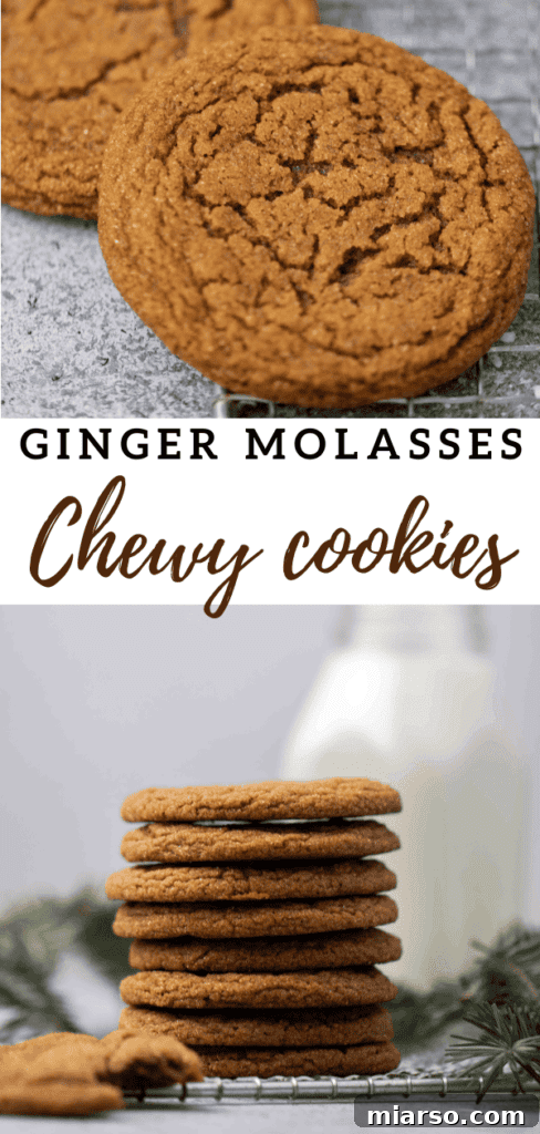 Perfectly Soft and Chewy Ginger Molasses Cookies 25 A festive spread featuring homemade ginger molasses cookies.
