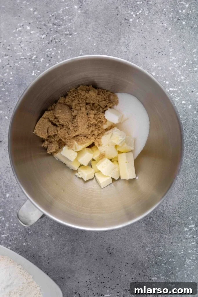 Perfectly Soft and Chewy Ginger Molasses Cookies 5 Step 1: Creaming butter and sugars for molasses cookies