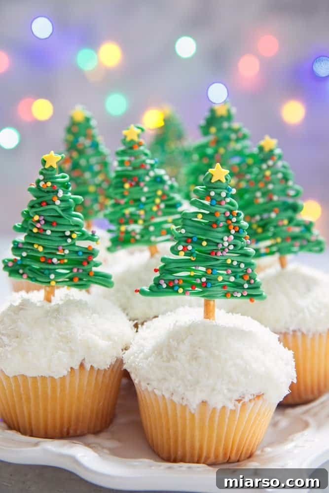MAgical pretzel christmas trees no bake