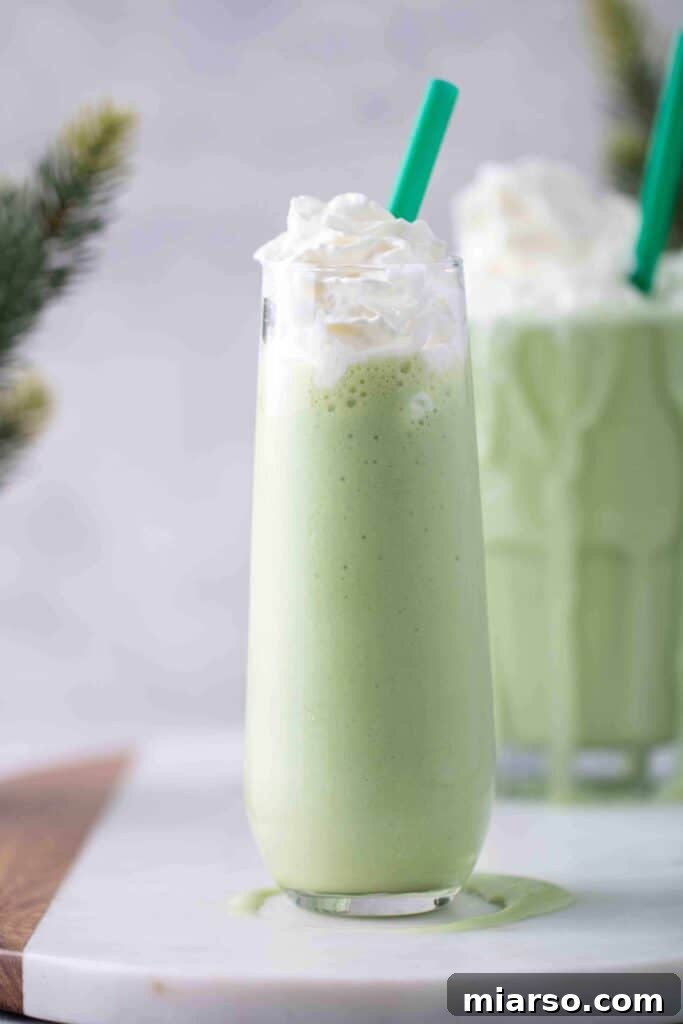 Green tea matcha frappuccino