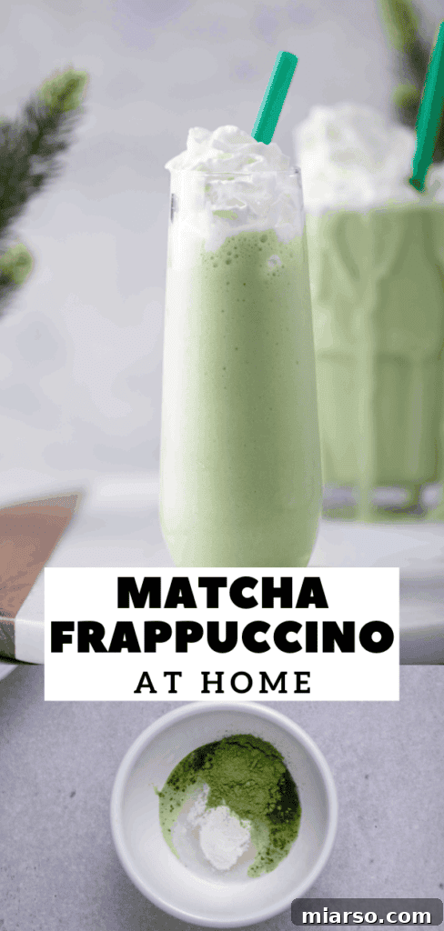 Matcha green tea Starbucks frappuccino