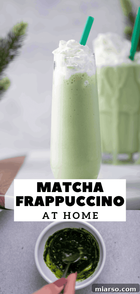 Matcha green tea Starbucks frappuccino