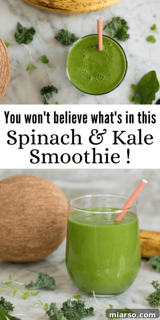 Healthy Green Smoothie Recipe with vibrant ingredients