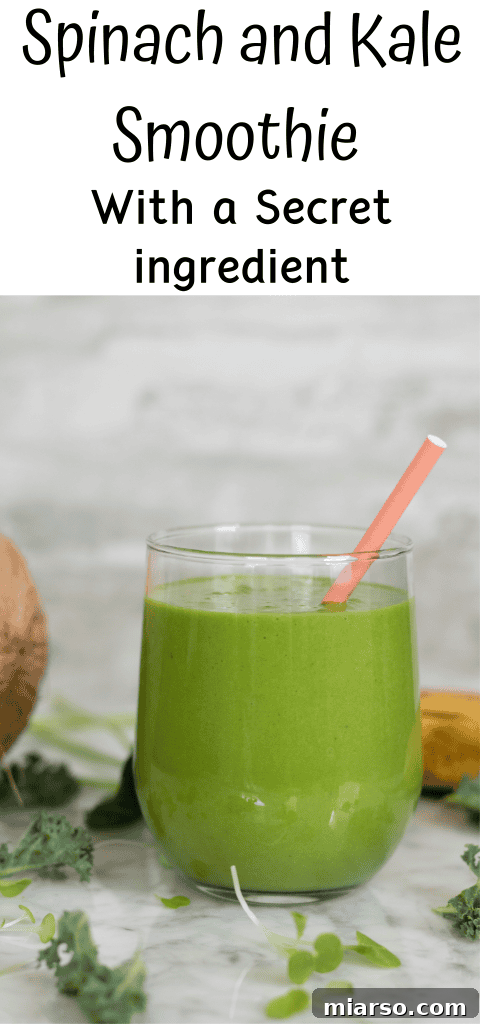 Secret Ingredient Smoothie with microgreens highlight