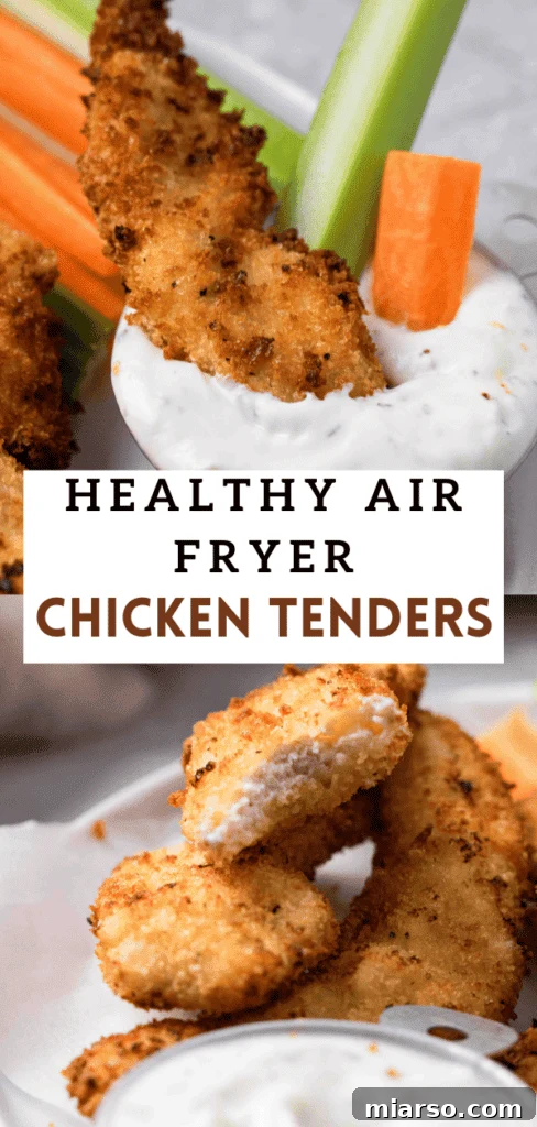 Healthy chicken tenders in the air fryer