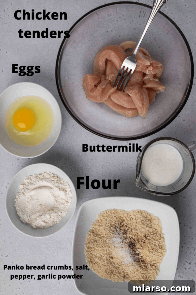 Air fried chicken tenders ingredients