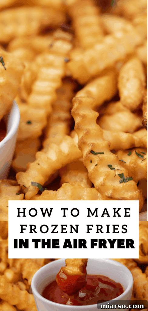 How to make frozen fries in the air fryer pin