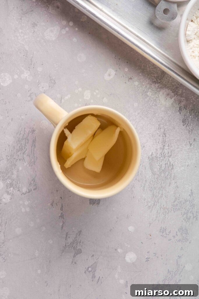 Ultimate Banana Bread Mug Cake Ready in Minutes 6 Melt the butter in the mug