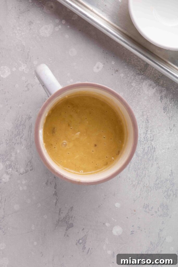 Ultimate Banana Bread Mug Cake Ready in Minutes 10 Add the dry ingredients to the mug cake mixture