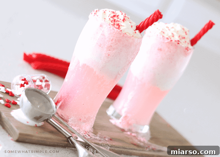 18 Heartfelt No-Bake Valentine Treats Kids Will Adore 16 A festive Cupid Float Valentine's Day drink, featuring vibrant colors and a delightful presentation.