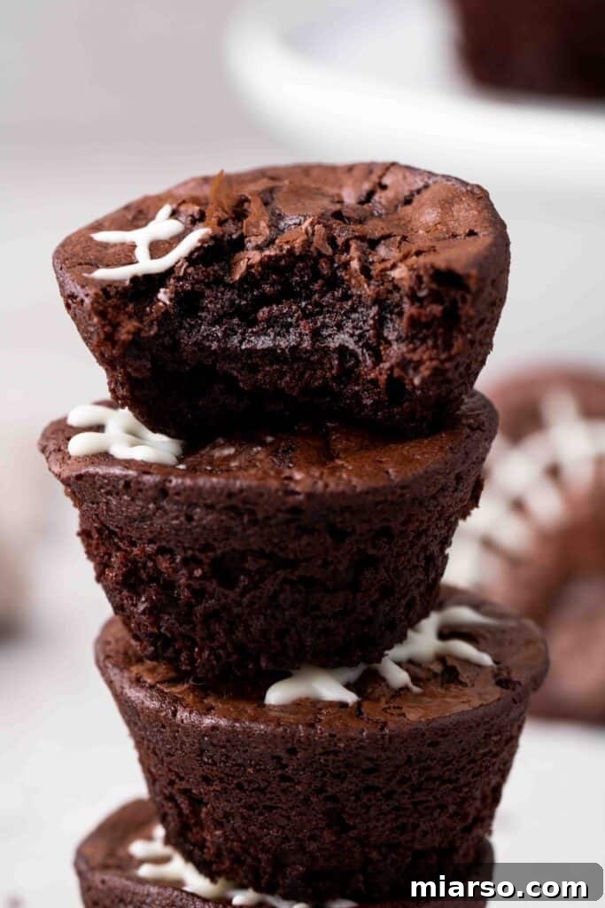 Touchdown Fudgy Brownie Bites 16 A delicious close-up of fudgy football brownie bites arranged for a party