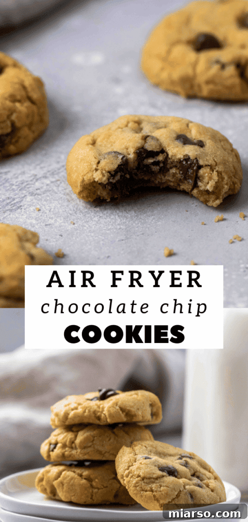 Air fryer chocolate chip cookies