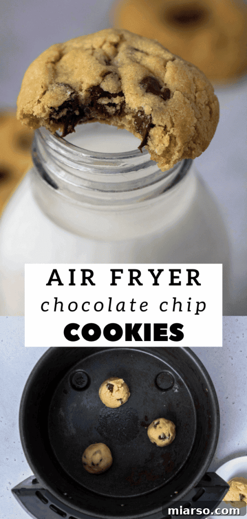 Air fryer chocolate chip cookies
